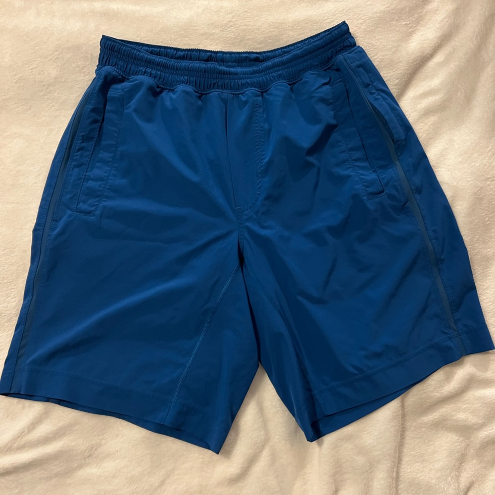 New w/o tags MEN’S lululemon Pacebreaker Short (with liner) 7”, Cobalt Blue, L